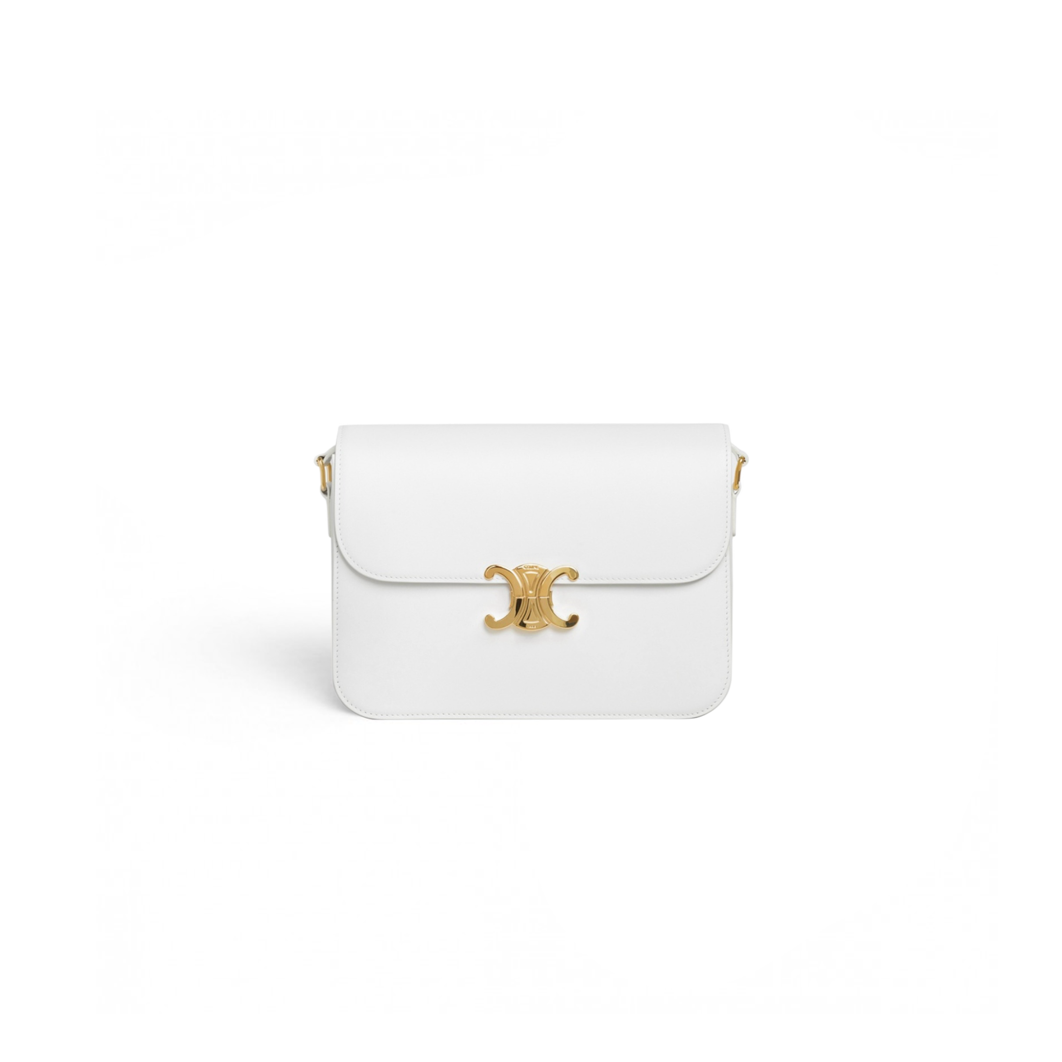 Ce1i*e glossy calfskin handbag 187353bf4.01bc (22.5*16.5*7.5cm)